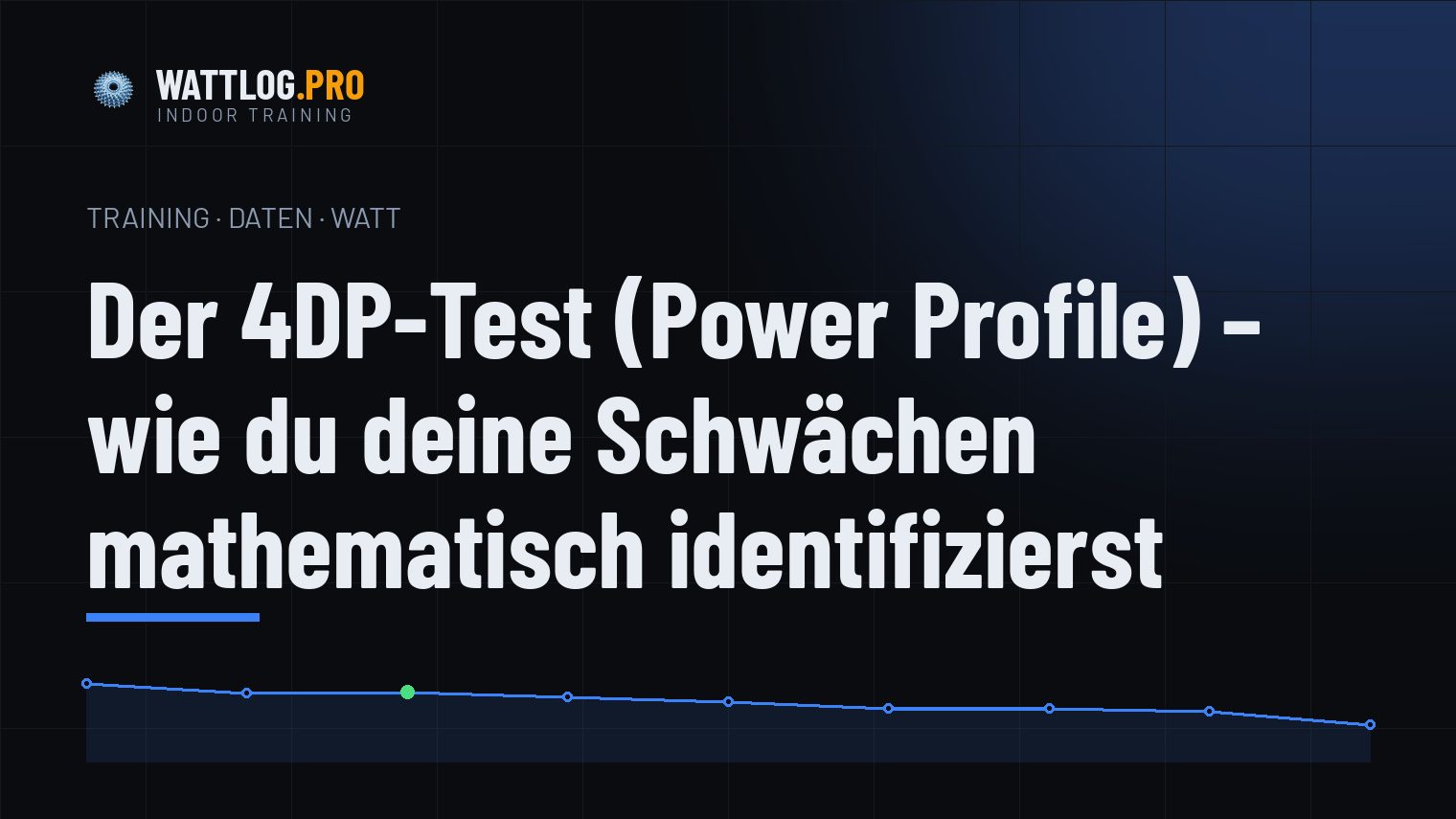 Der 4DP-Test (Power Profile) — wie du deine Schwächen mathematisch identifizierst