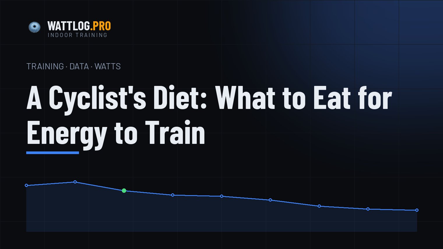 A cyclist's diet: what to eat for energy to train