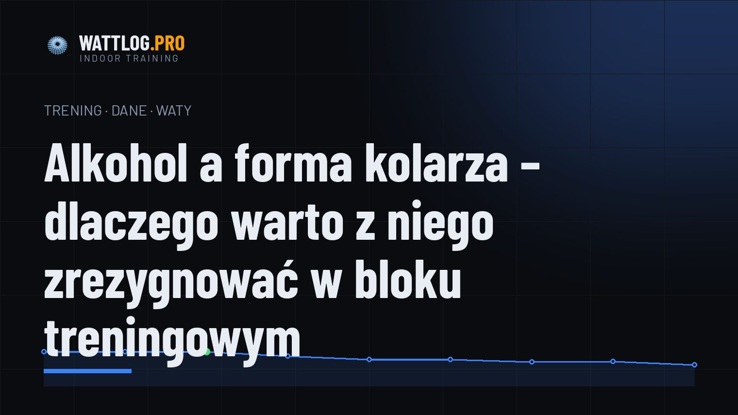 Alkohol a forma kolarza — dlaczego warto z niego zrezygnować w bloku treningowym