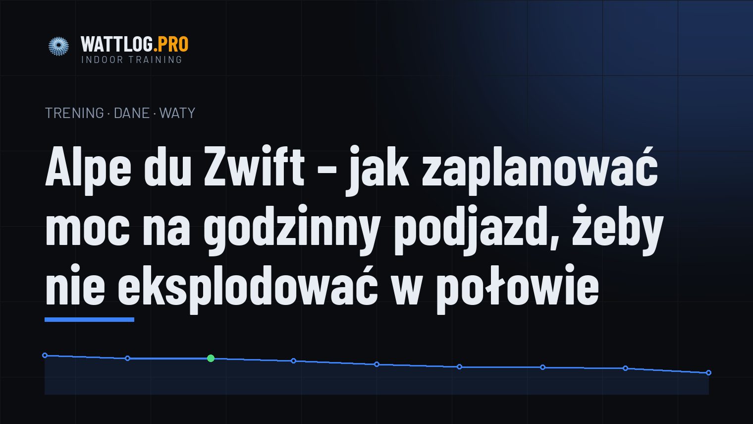Alpe du Zwift — jak zaplanować moc na godzinny podjazd, żeby nie eksplodować w połowie