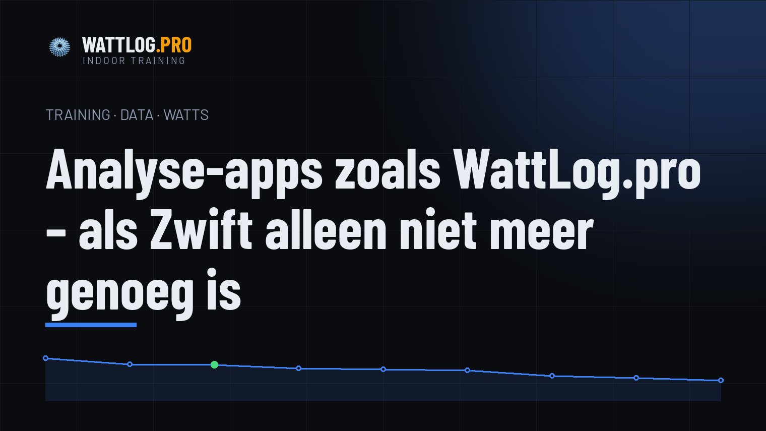 Analyse-apps zoals WattLog.pro — als Zwift alleen niet meer genoeg is