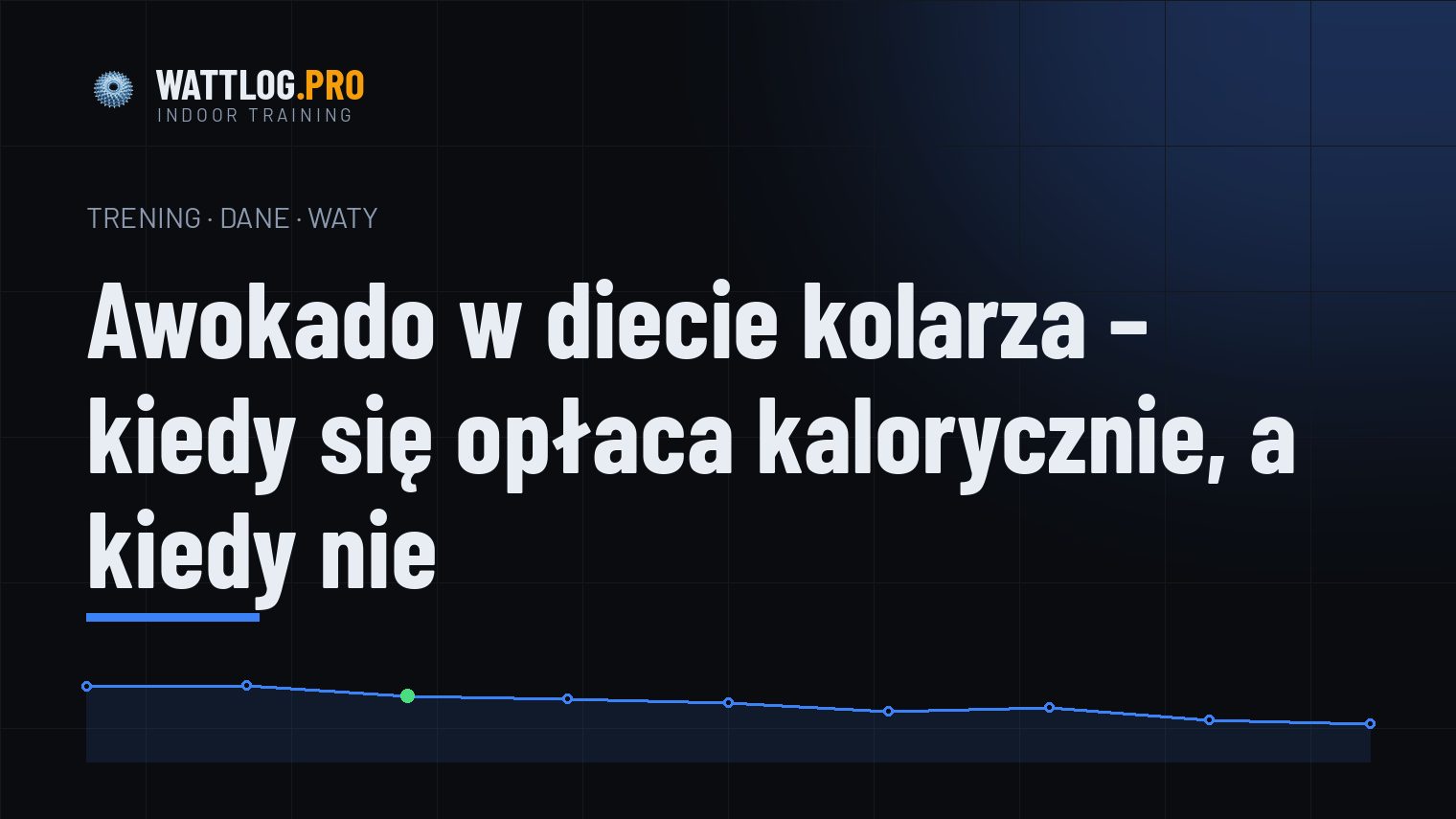 Awokado w diecie kolarza — kiedy się opłaca kalorycznie, a kiedy nie