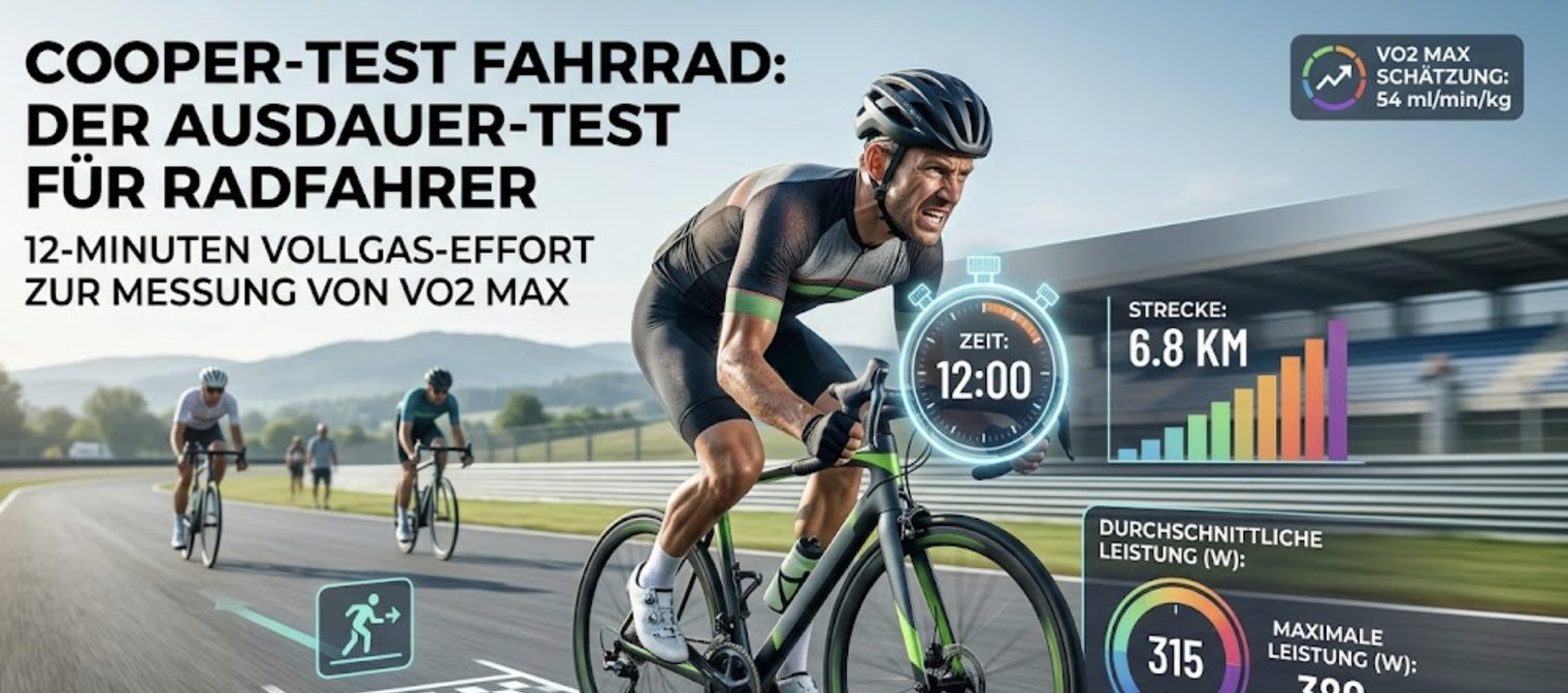 Cooper-Test auf dem Fahrrad — Durchführung und Auswertung