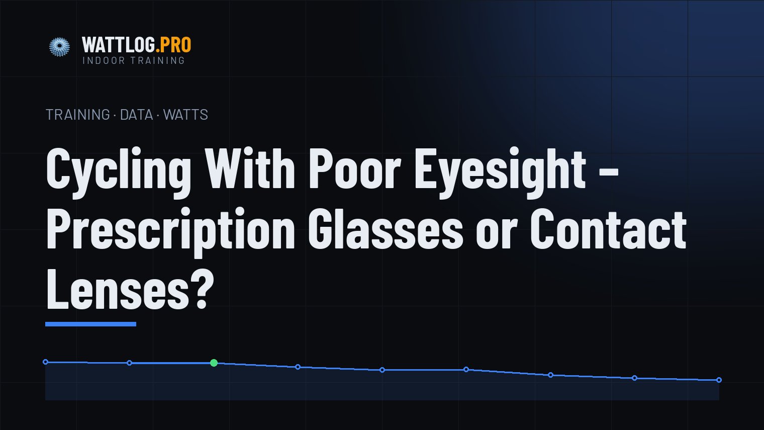 Cycling with poor eyesight — prescription glasses or contact lenses?