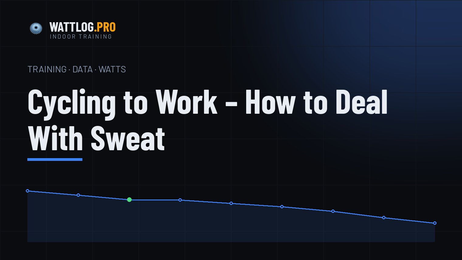 Cycling to work — how to deal with sweat