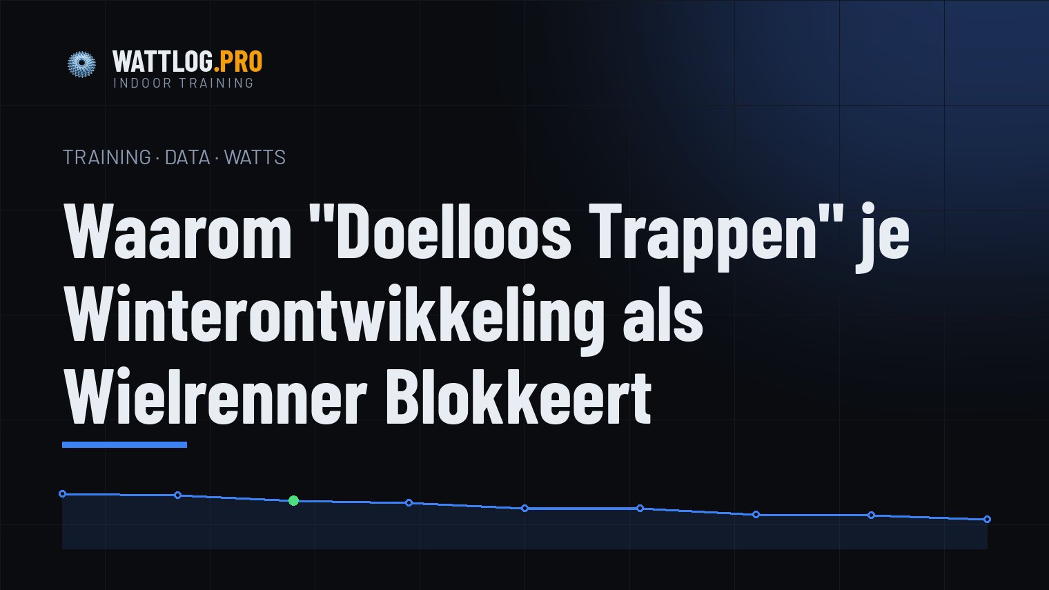 Waarom doelloos trappen je winterontwikkeling als wielrenner blokkeert