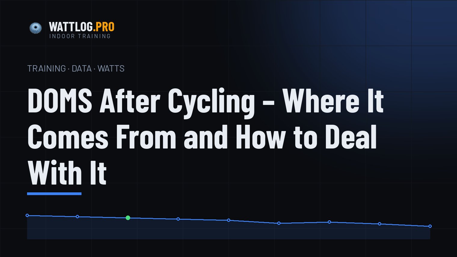 DOMS after cycling — where it comes from and how to deal with it