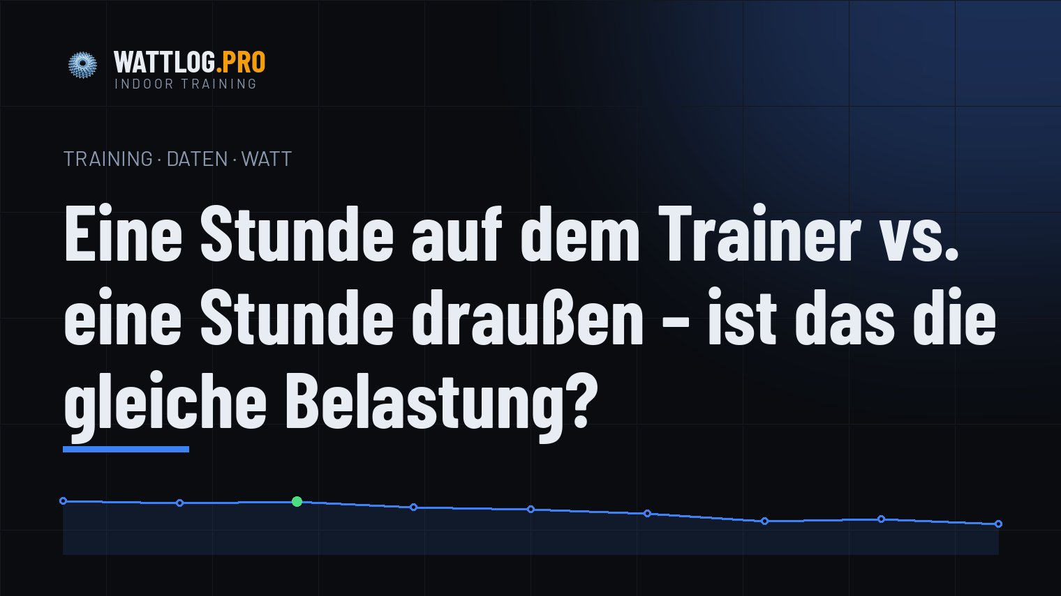 Eine Stunde auf dem Trainer vs. eine Stunde draußen — ist das die gleiche Belastung?