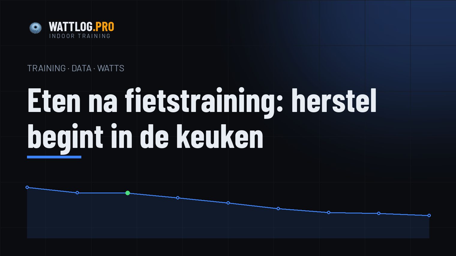 Eten na fietstraining: herstel begint in de keuken
