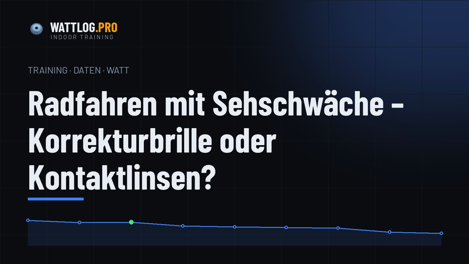 Radfahren mit Sehschwäche — Korrekturbrille oder Kontaktlinsen?