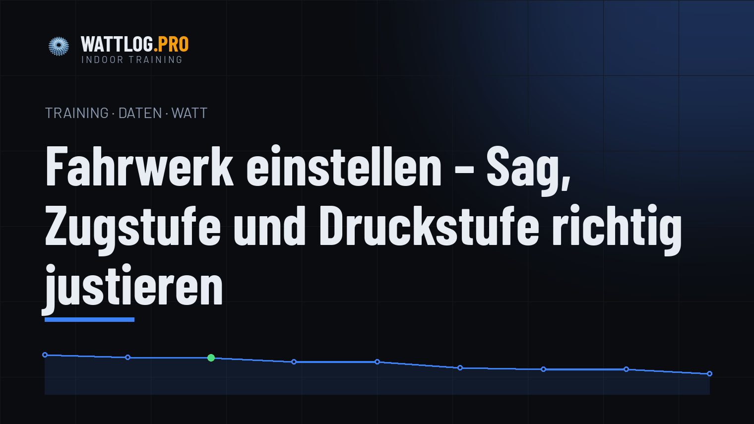 Fahrwerk einstellen — Sag, Zugstufe und Druckstufe richtig justieren
