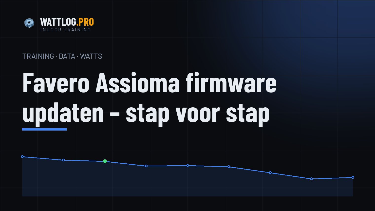 Favero Assioma firmware updaten — stap voor stap