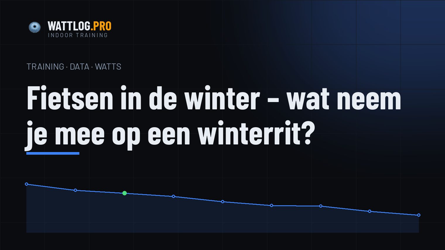 Fietsen in de winter — wat neem je mee op een winterrit?