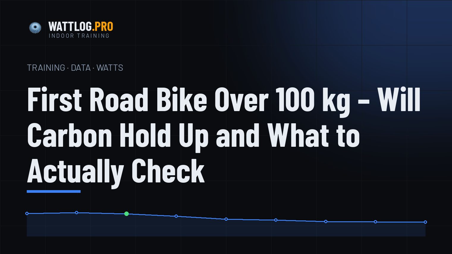 First Road Bike Over 100 kg — Will Carbon Hold Up and What to Actually Check