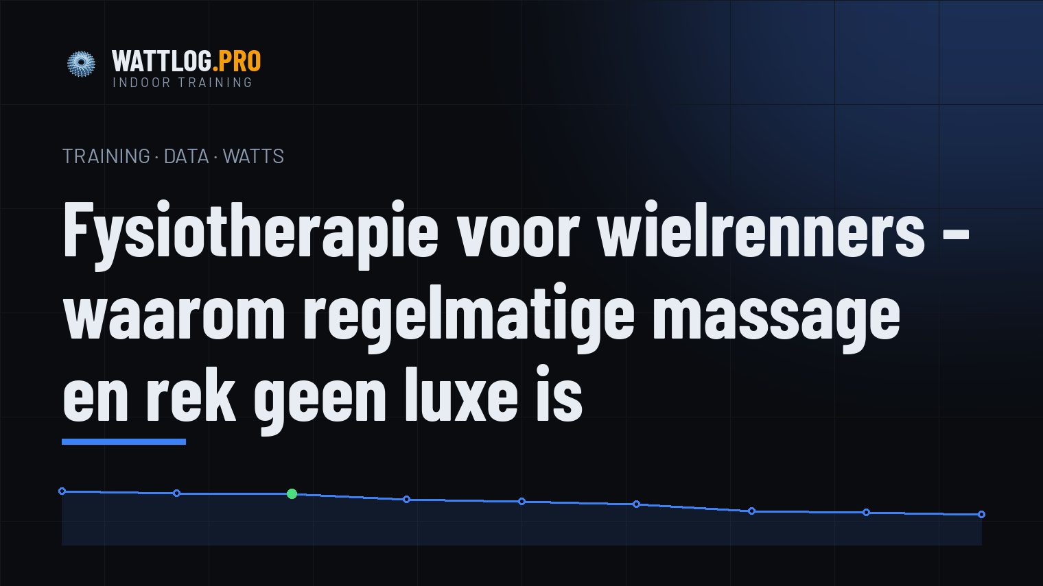 Fysiotherapie voor wielrenners — waarom regelmatige massage en rek geen luxe is