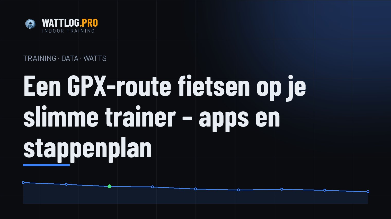 Een GPX-route fietsen op je slimme trainer