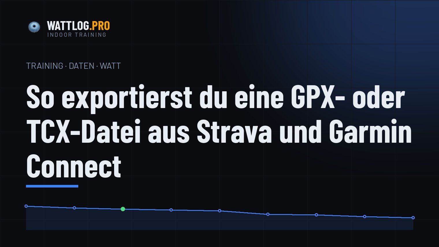 So exportierst du eine GPX- oder TCX-Datei aus Strava und Garmin Connect