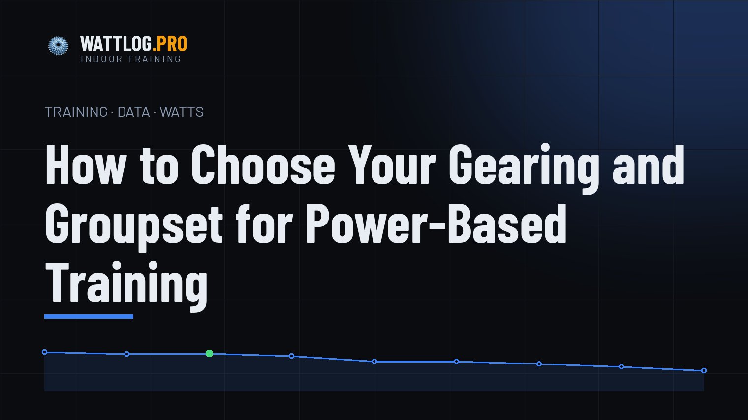 How to choose your gearing and groupset for power-based training
