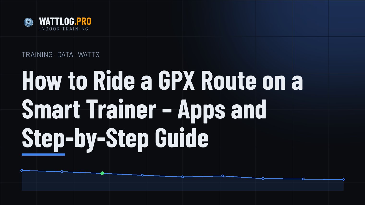 How to ride a GPX route on a smart trainer