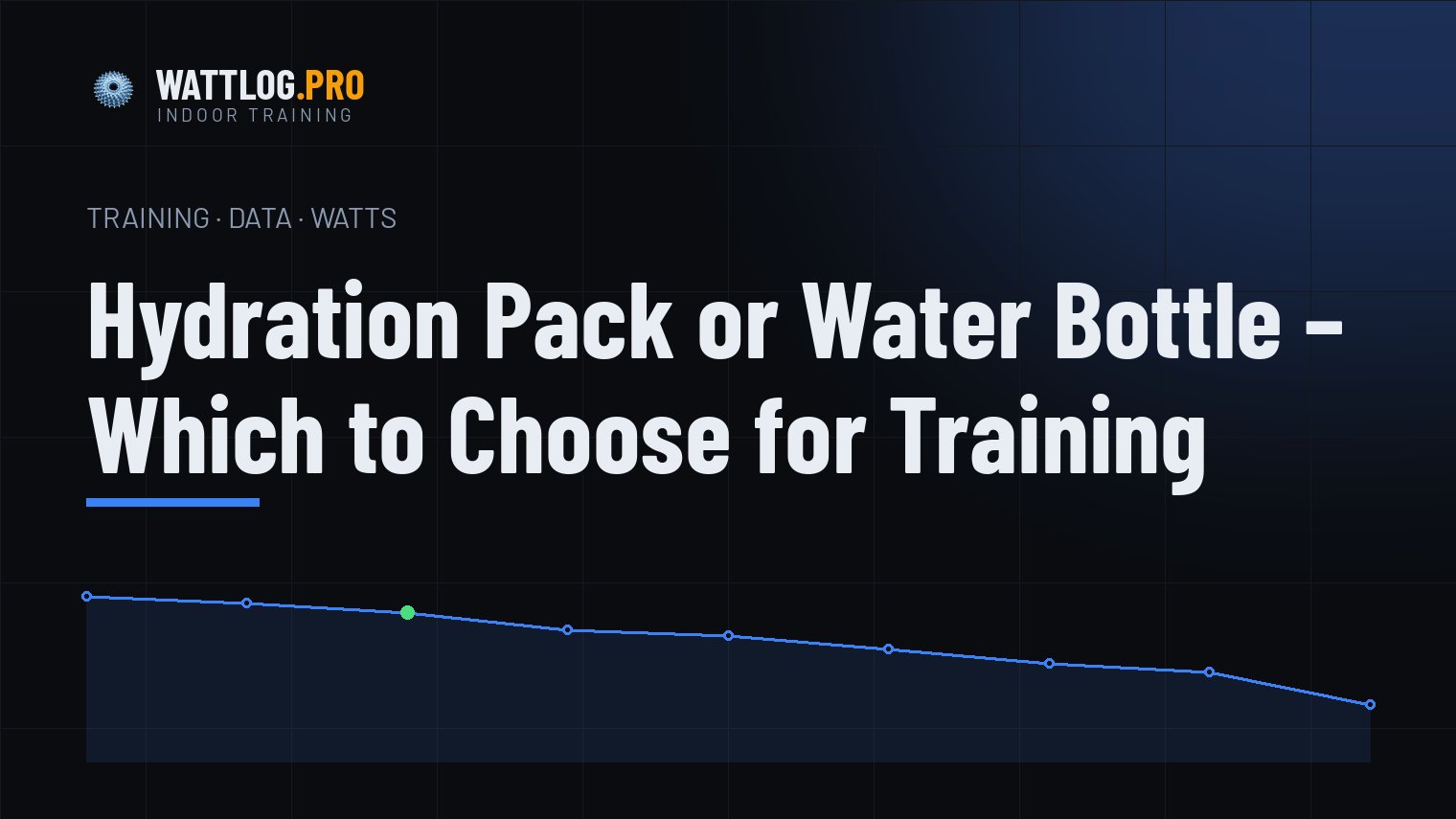 Hydration pack or water bottle — which to choose for training