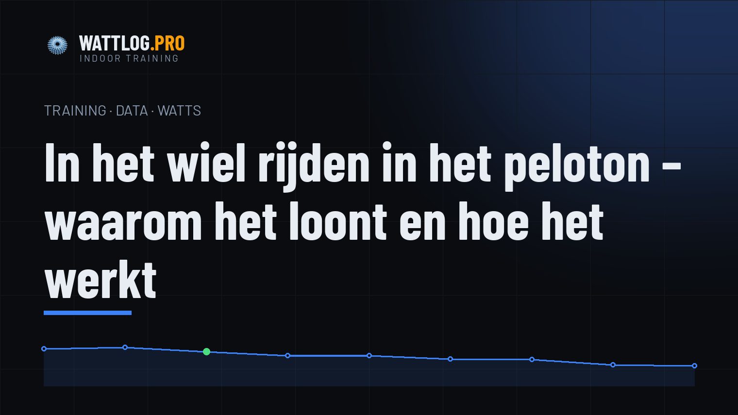 In het wiel rijden in het peloton — waarom het loont en hoe het werkt