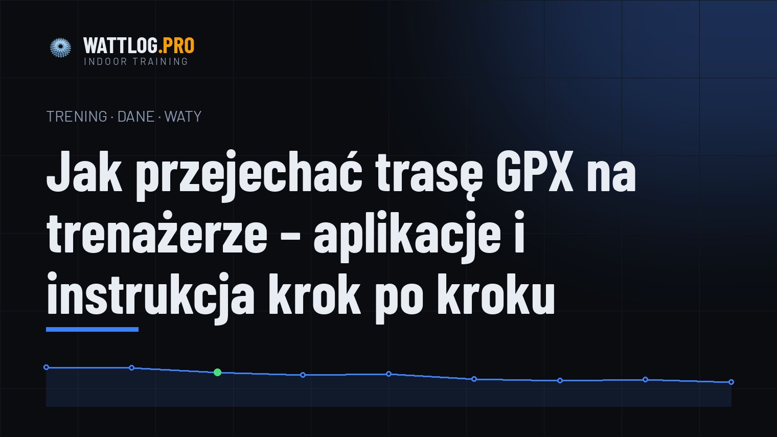 Jak przejechać trasę GPX na trenażerze