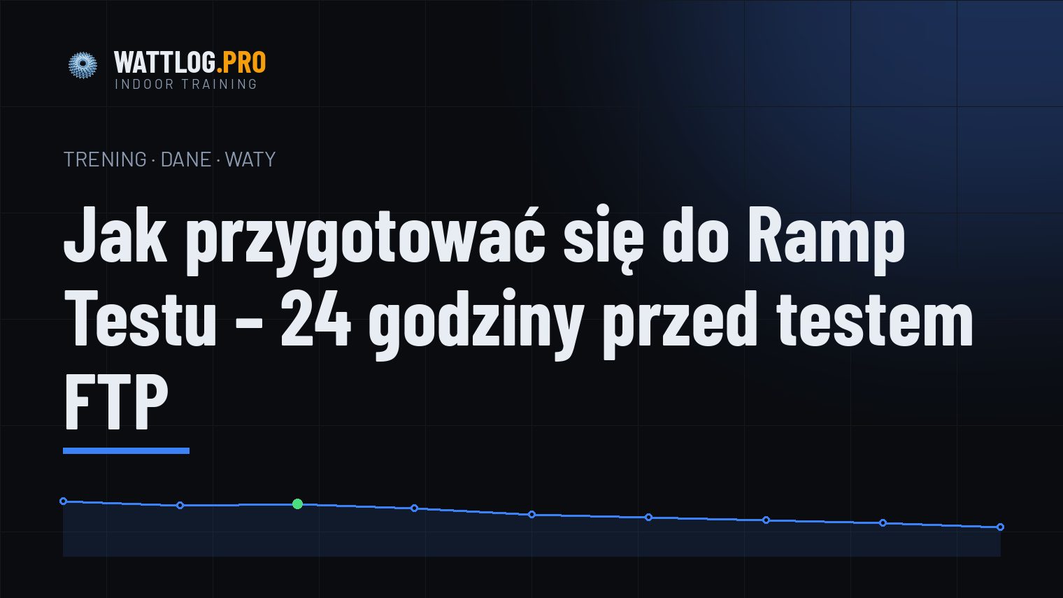 Jak przygotować się do Ramp Testu — 24 godziny przed testem FTP