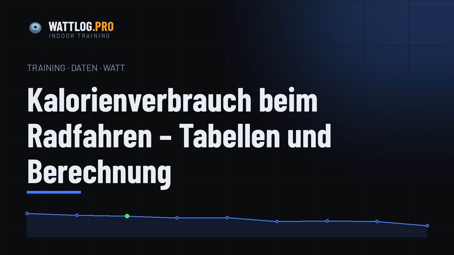 Kalorienverbrauch beim Radfahren — Tabellen und Berechnung