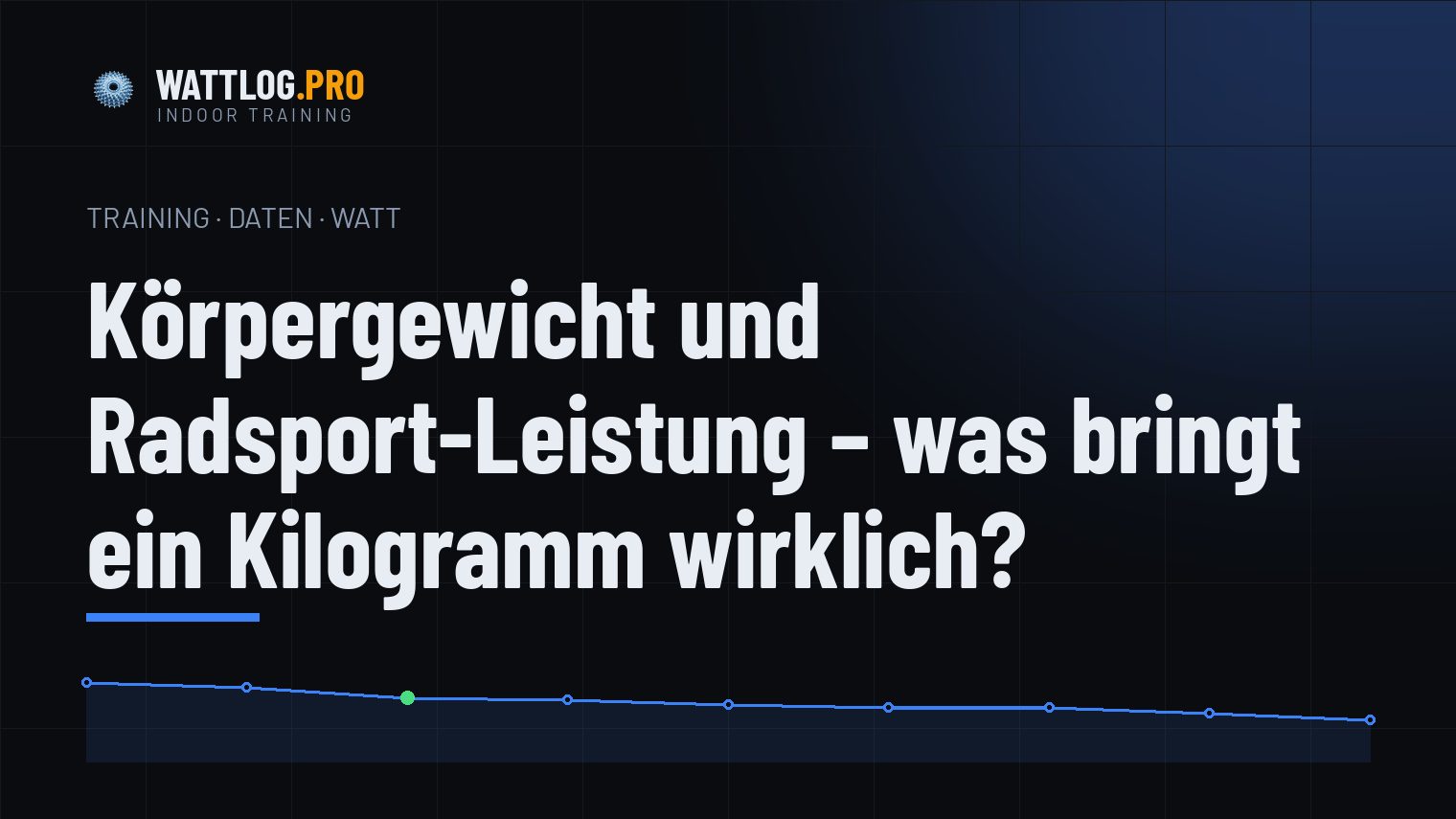 Körpergewicht und Radsport-Leistung — was bringt ein Kilogramm wirklich?