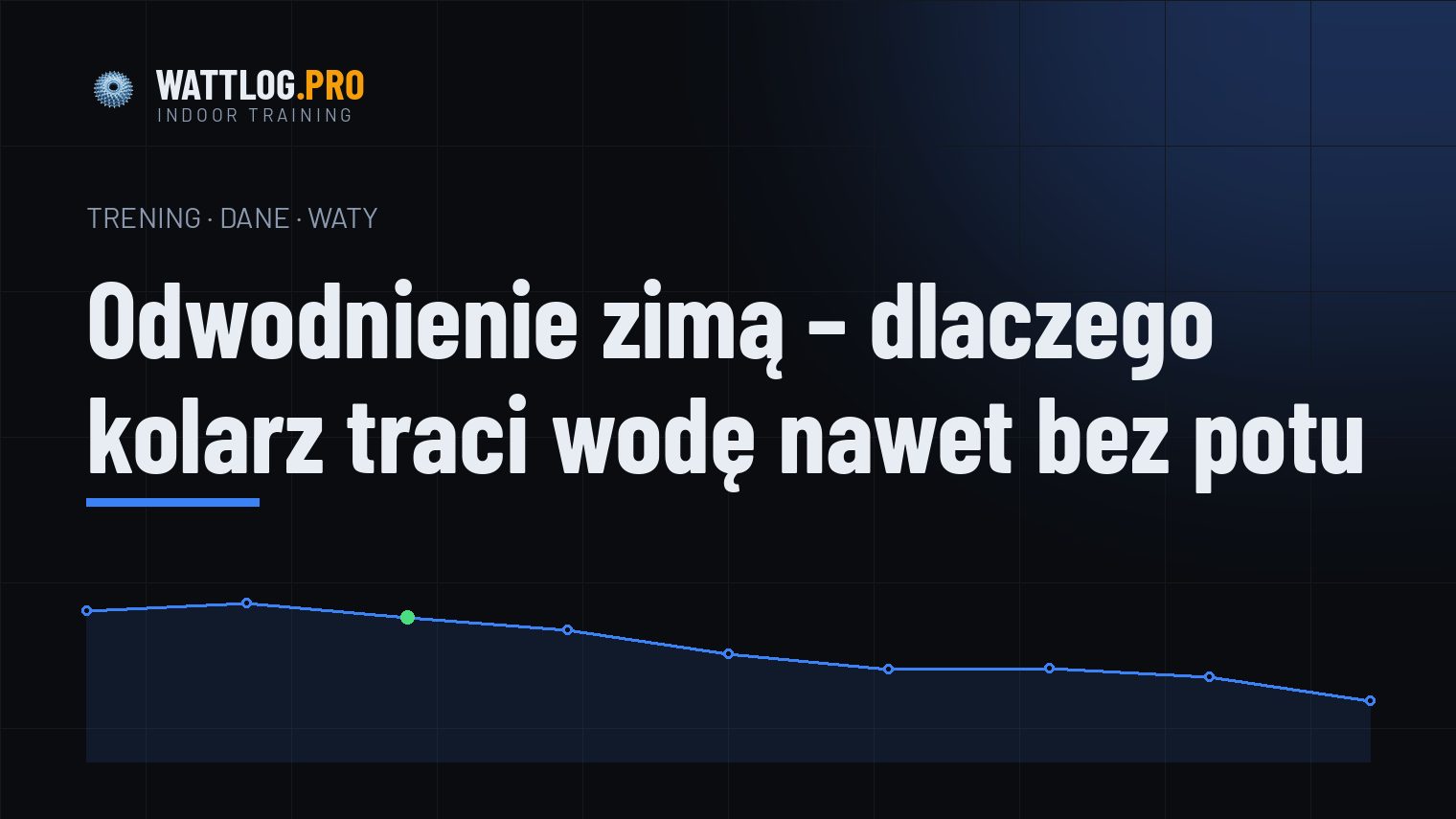 Odwodnienie zimą — dlaczego kolarz traci wodę nawet bez potu