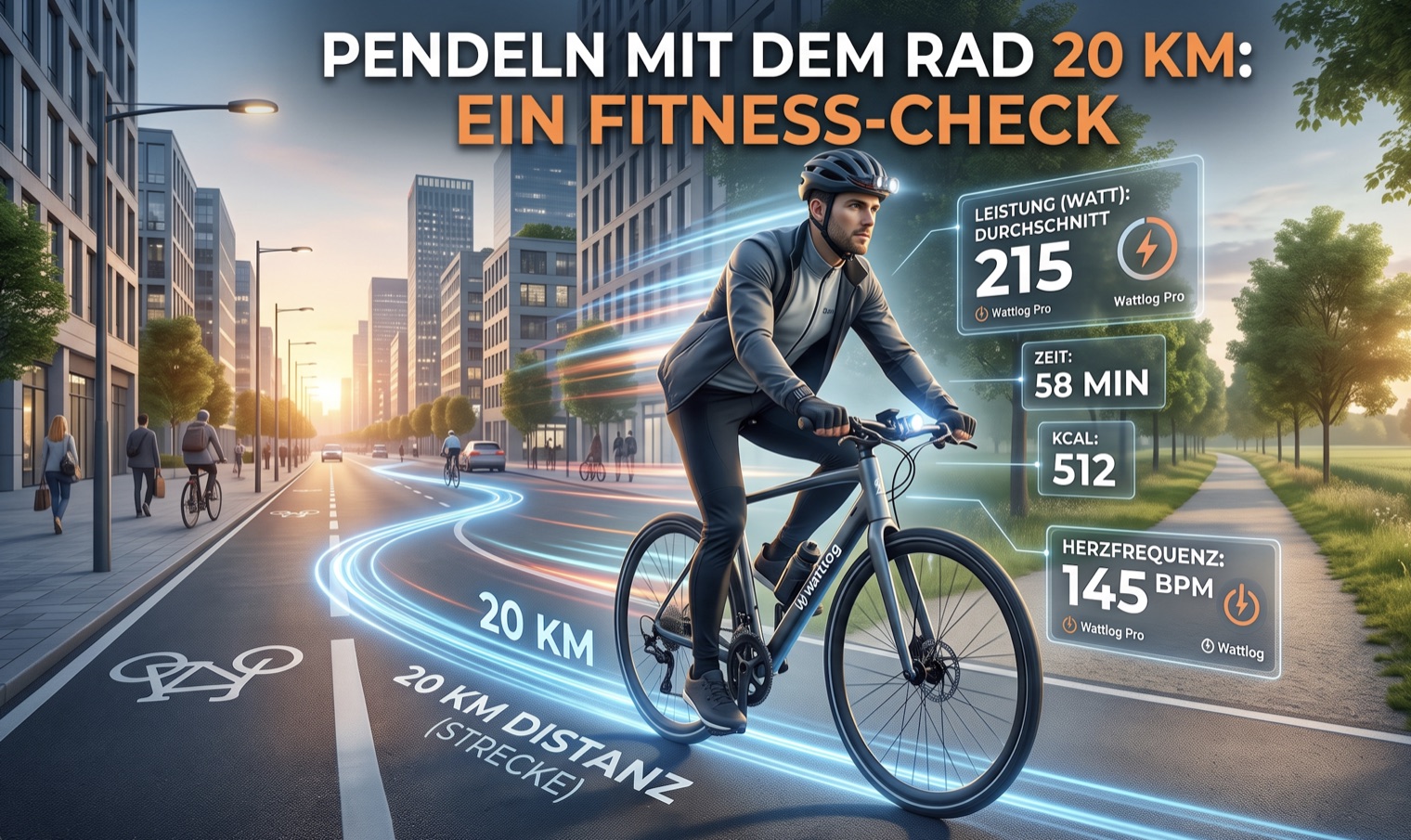 Pendeln mit dem Rad — 20 km Arbeitsweg