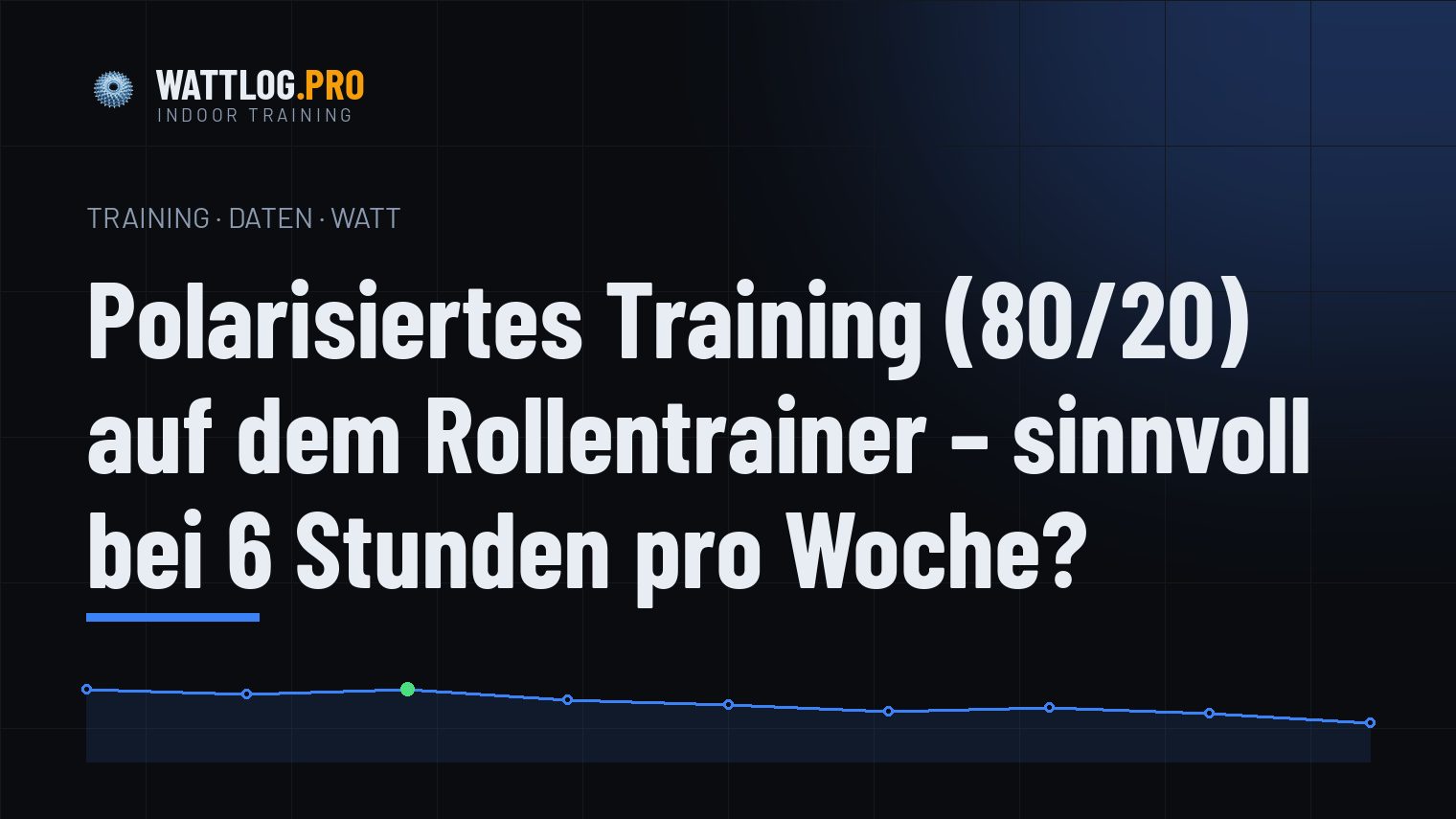 Polarisiertes Training (80/20) auf dem Rollentrainer — sinnvoll bei 6 Stunden pro Woche?