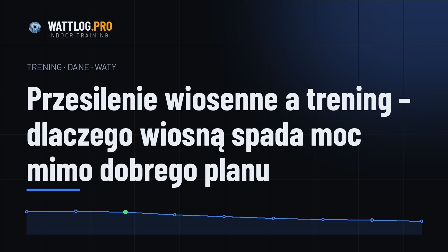 Przesilenie wiosenne a trening — dlaczego wiosną spada moc mimo dobrego planu