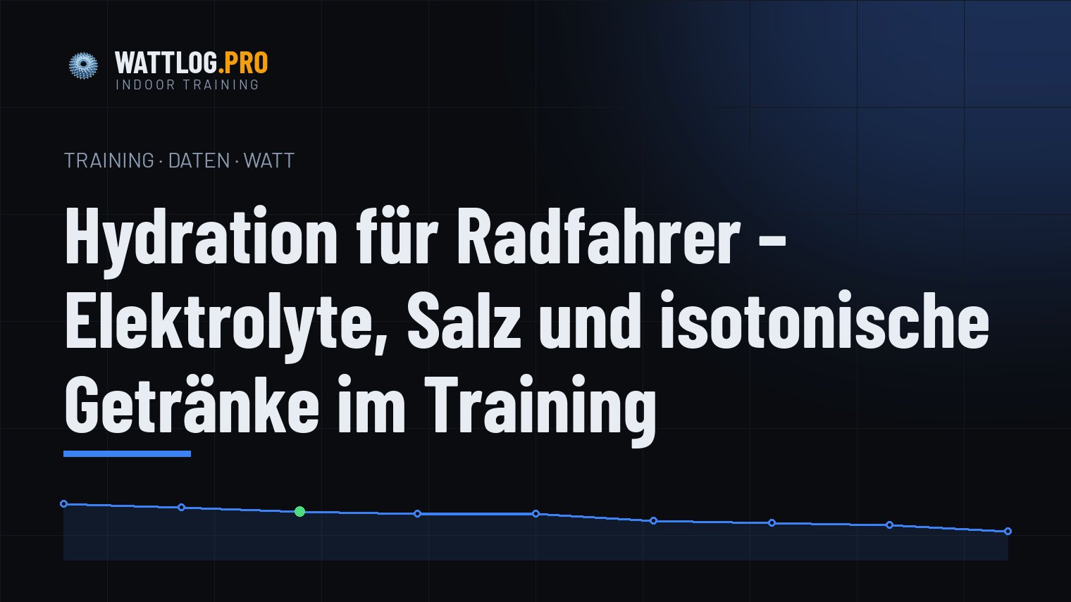 Hydration für Radfahrer — Elektrolyte, Salz und isotonische Getränke im Training