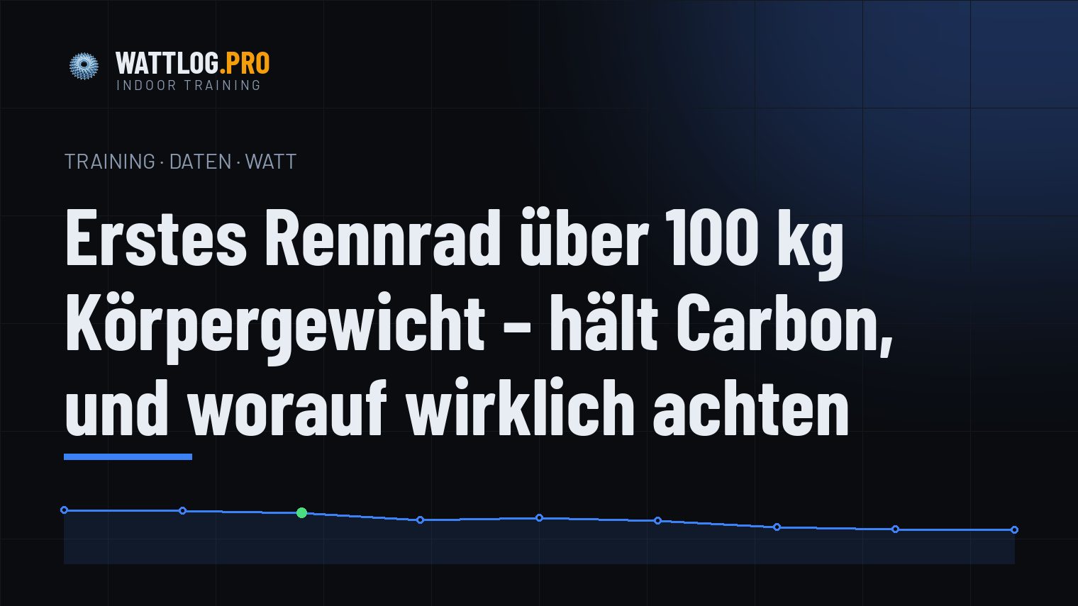 Erstes Rennrad über 100 kg Körpergewicht — hält Carbon, und worauf wirklich achten