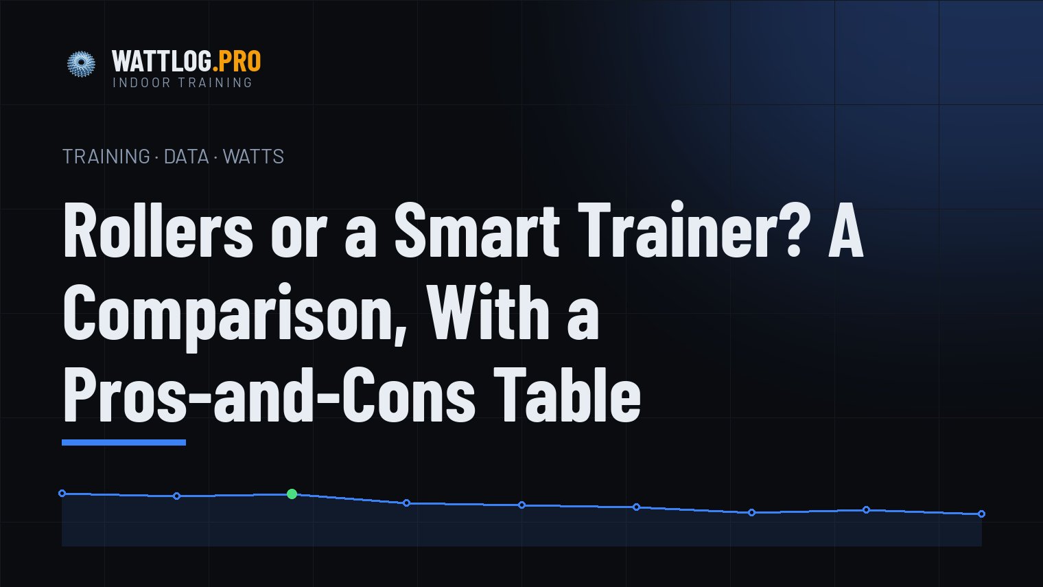 Rollers or a smart trainer — a comparison