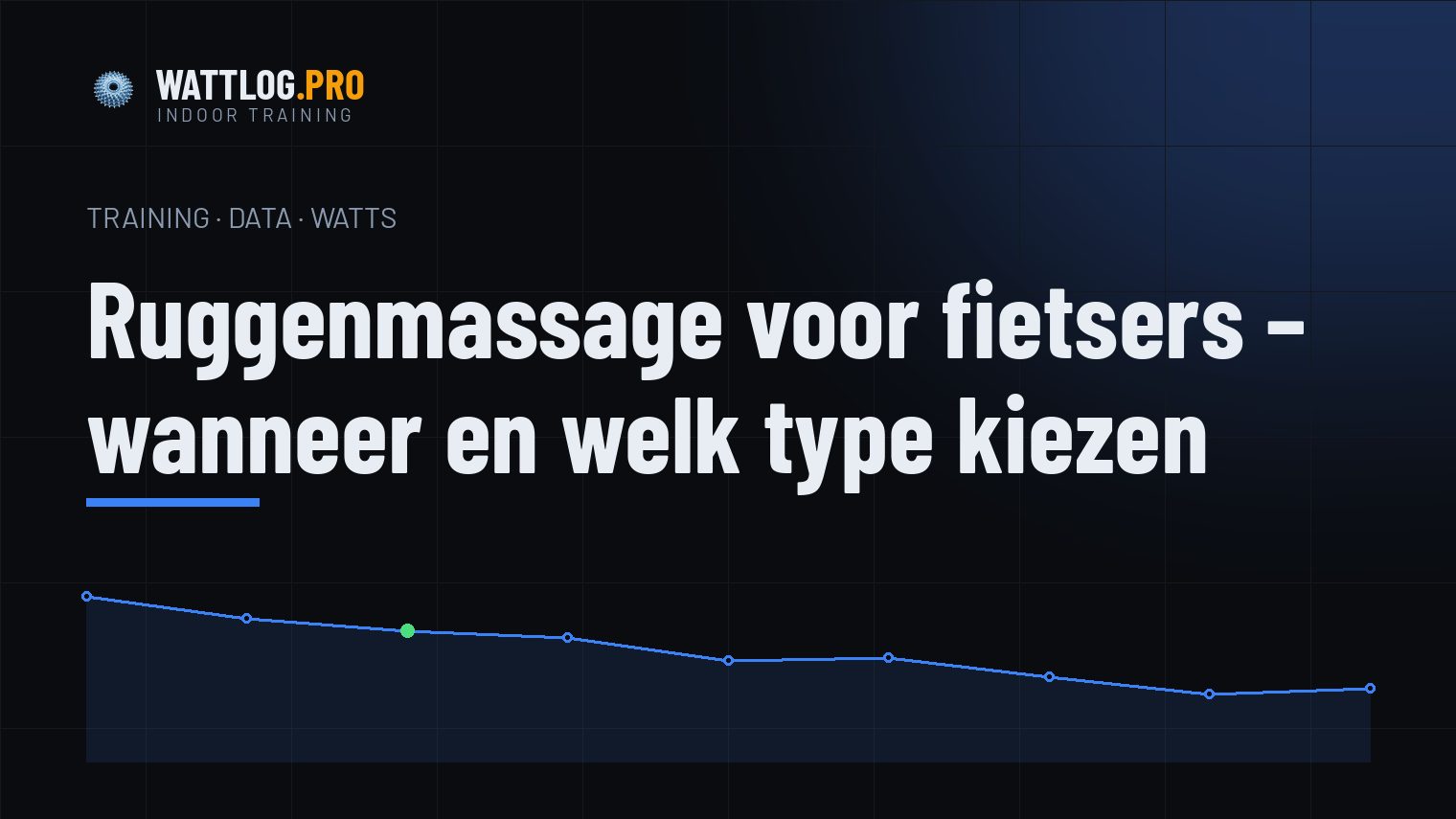 Ruggenmassage voor fietsers — wanneer en welk type kiezen