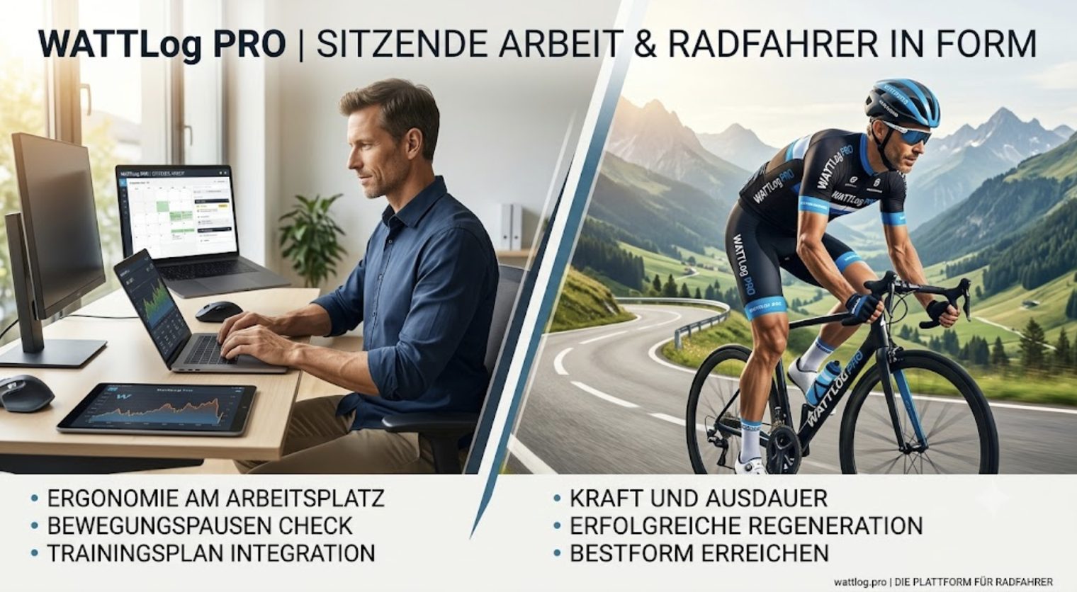 Bürojob vs. Radfahrer-Form — wie du nicht verlierst, was du im Training aufbaust