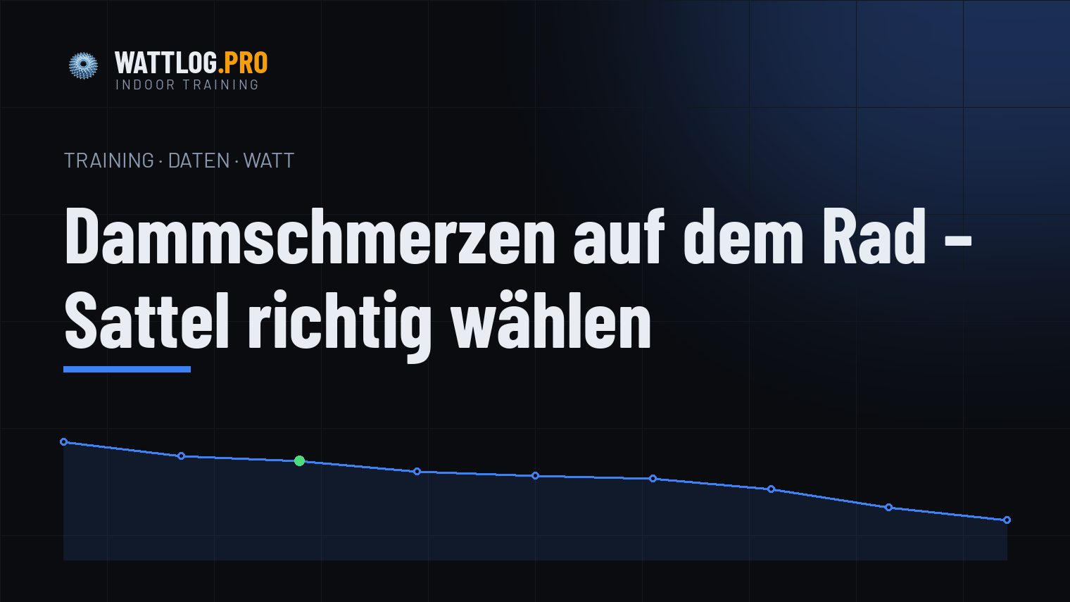 Dammschmerzen auf dem Rad — Sattel richtig wählen