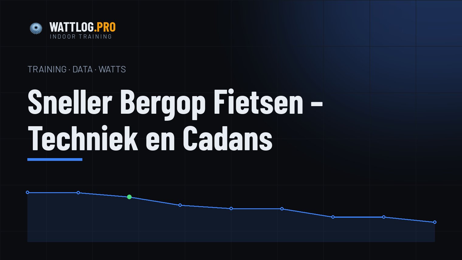 Sneller bergop fietsen — techniek en cadans