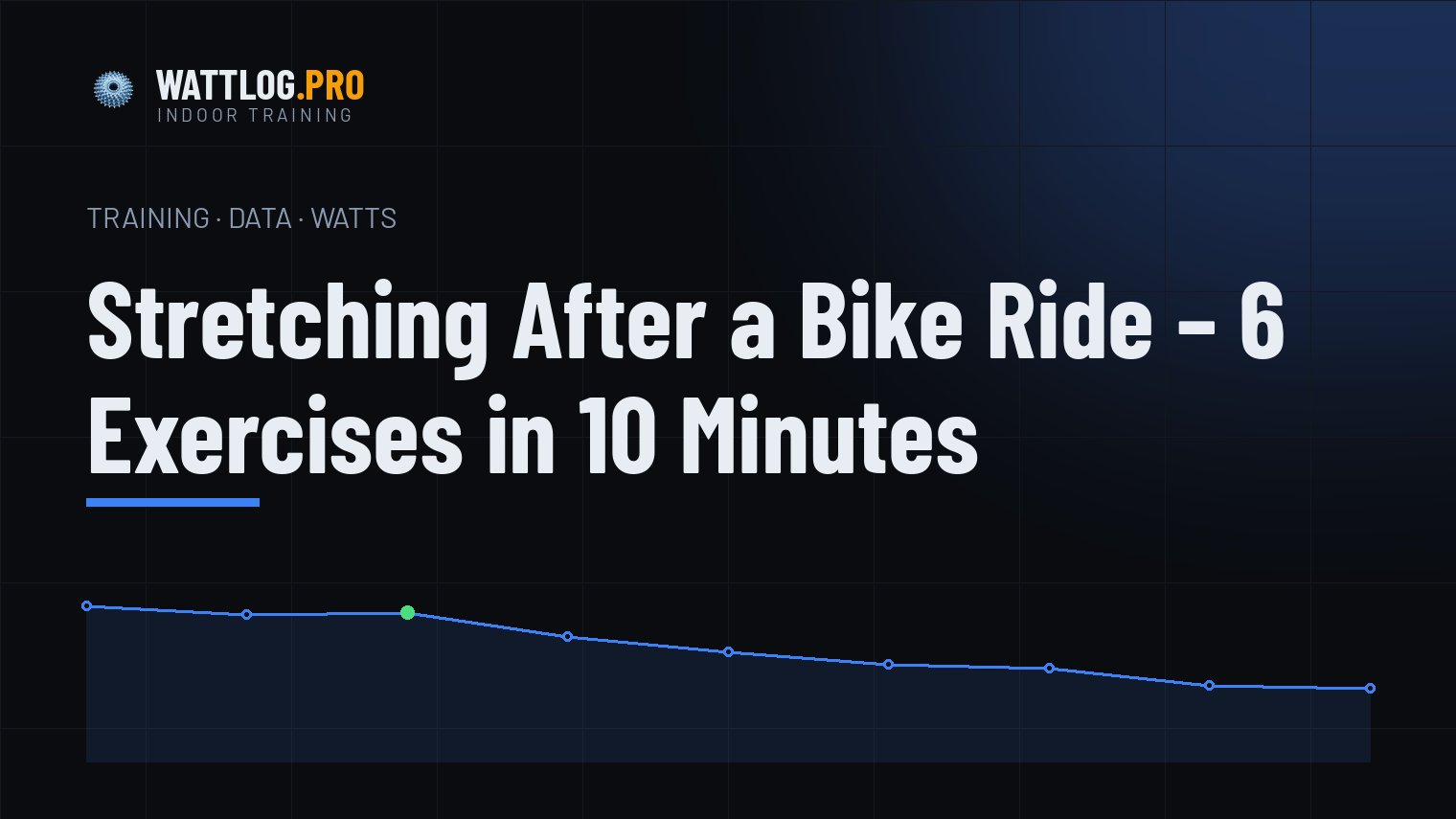 Stretching after a bike ride — 6 exercises in 10 minutes