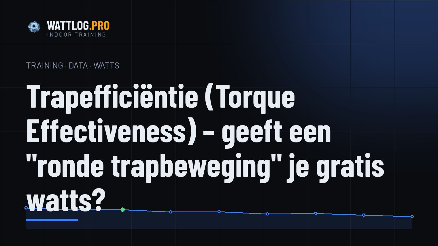 Trapefficiëntie (Torque Effectiveness) — geeft een "ronde trapbeweging" je gratis watts?