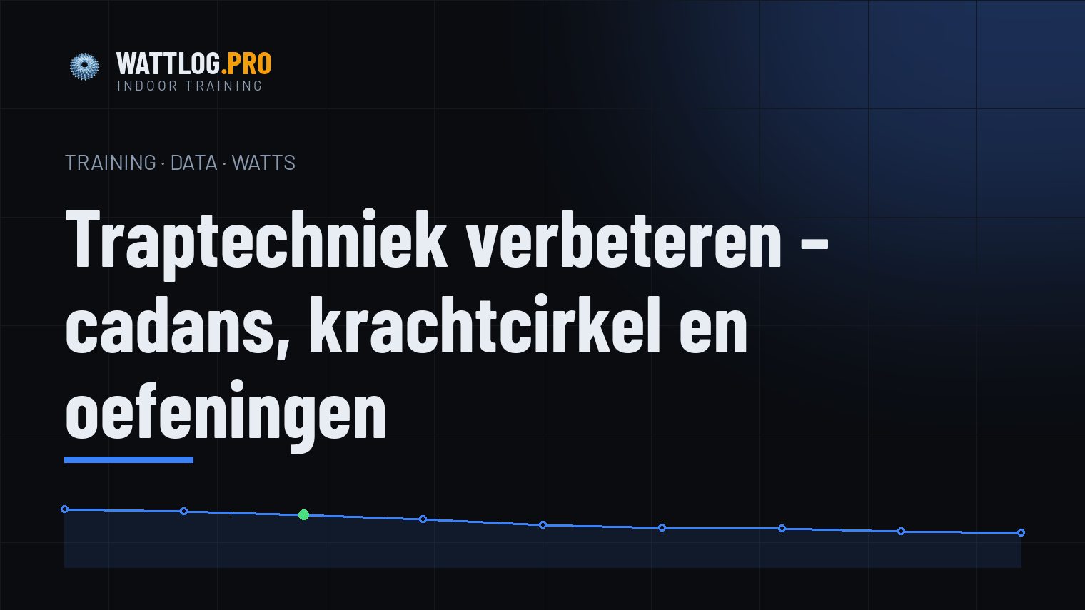 Traptechniek verbeteren — cadans, krachtcirkel en oefeningen