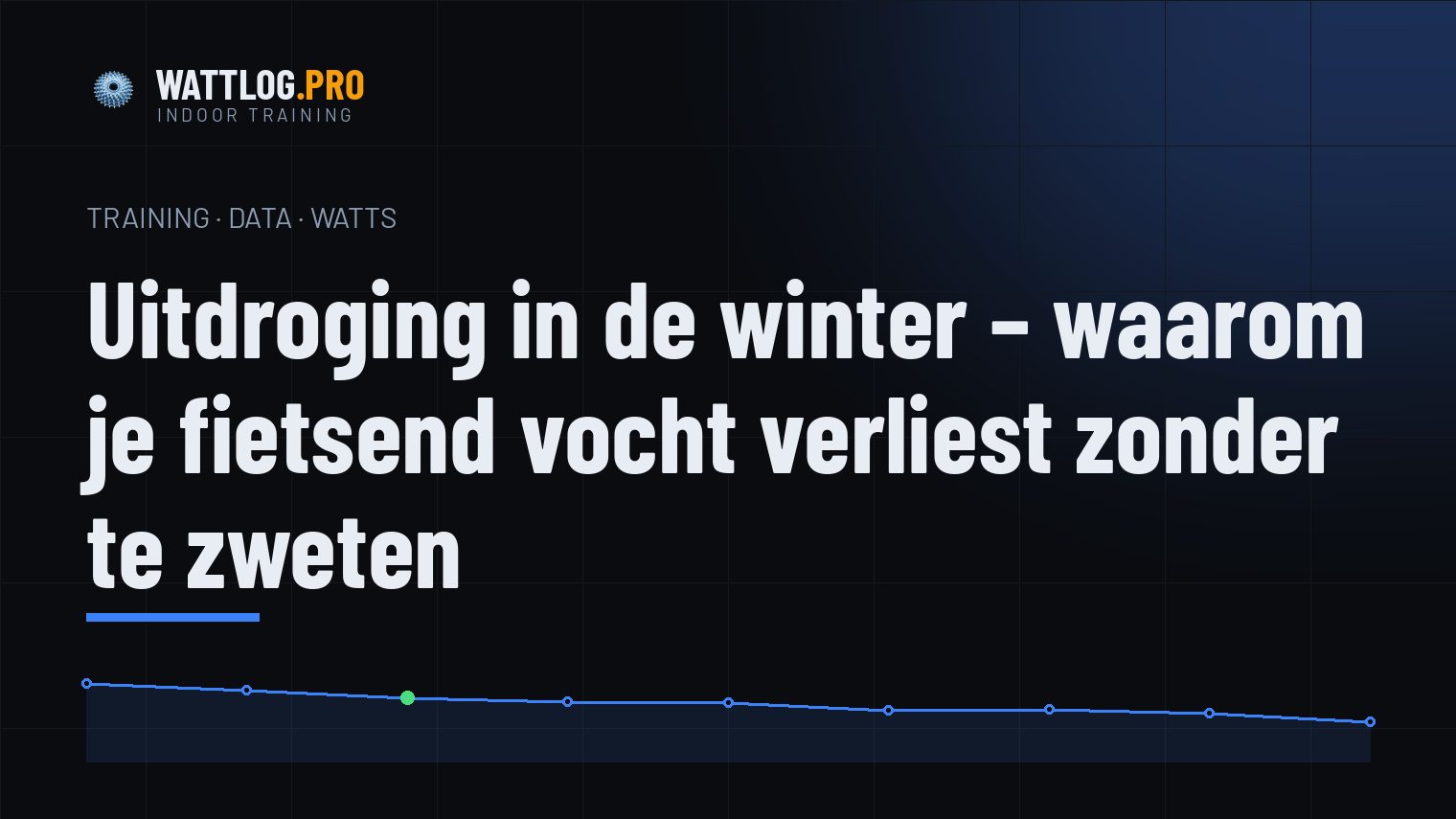 Uitdroging in de winter — waarom je fietsend vocht verliest zonder te zweten