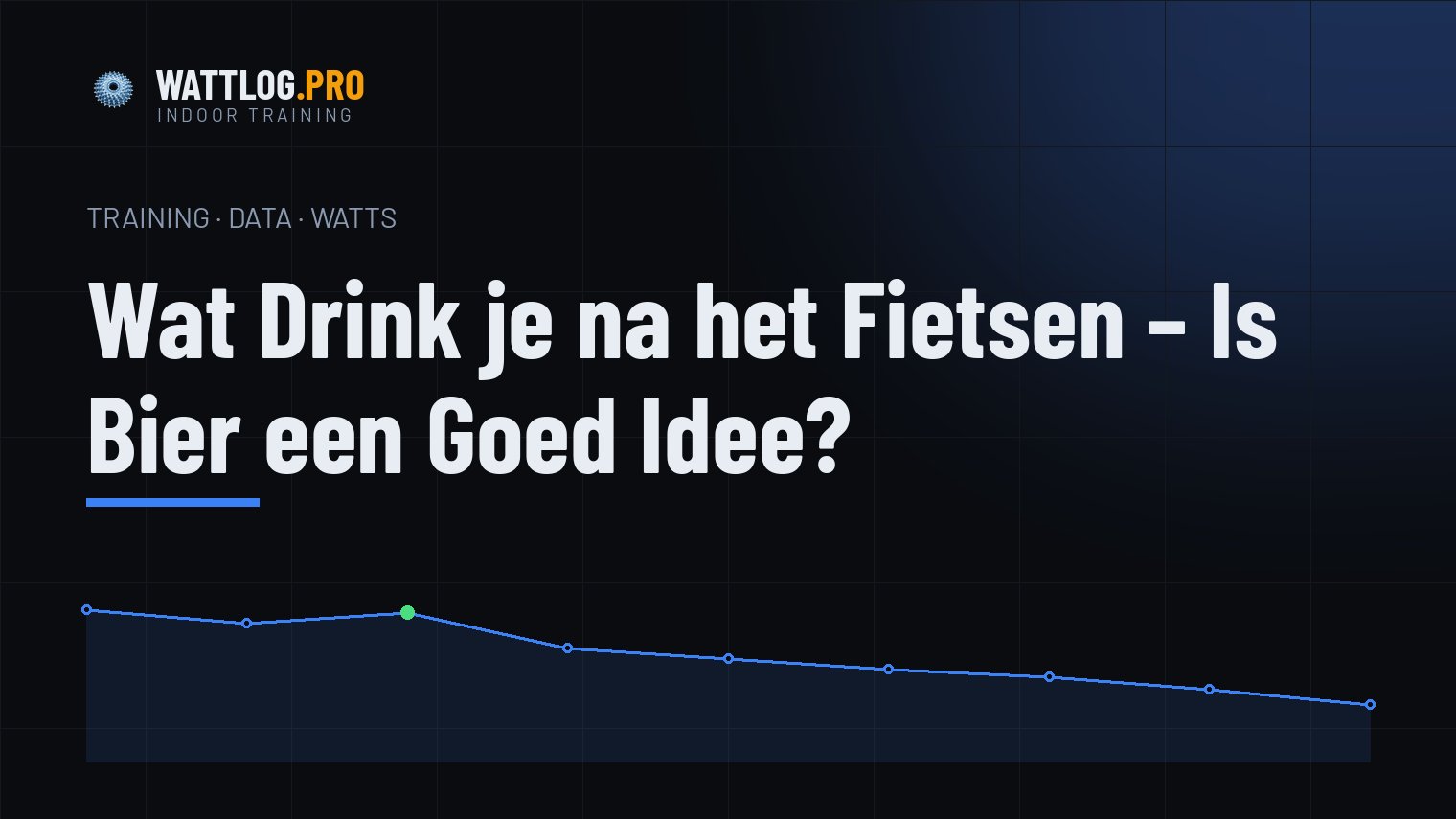 Wat drink je na het fietsen — is bier een goed idee?