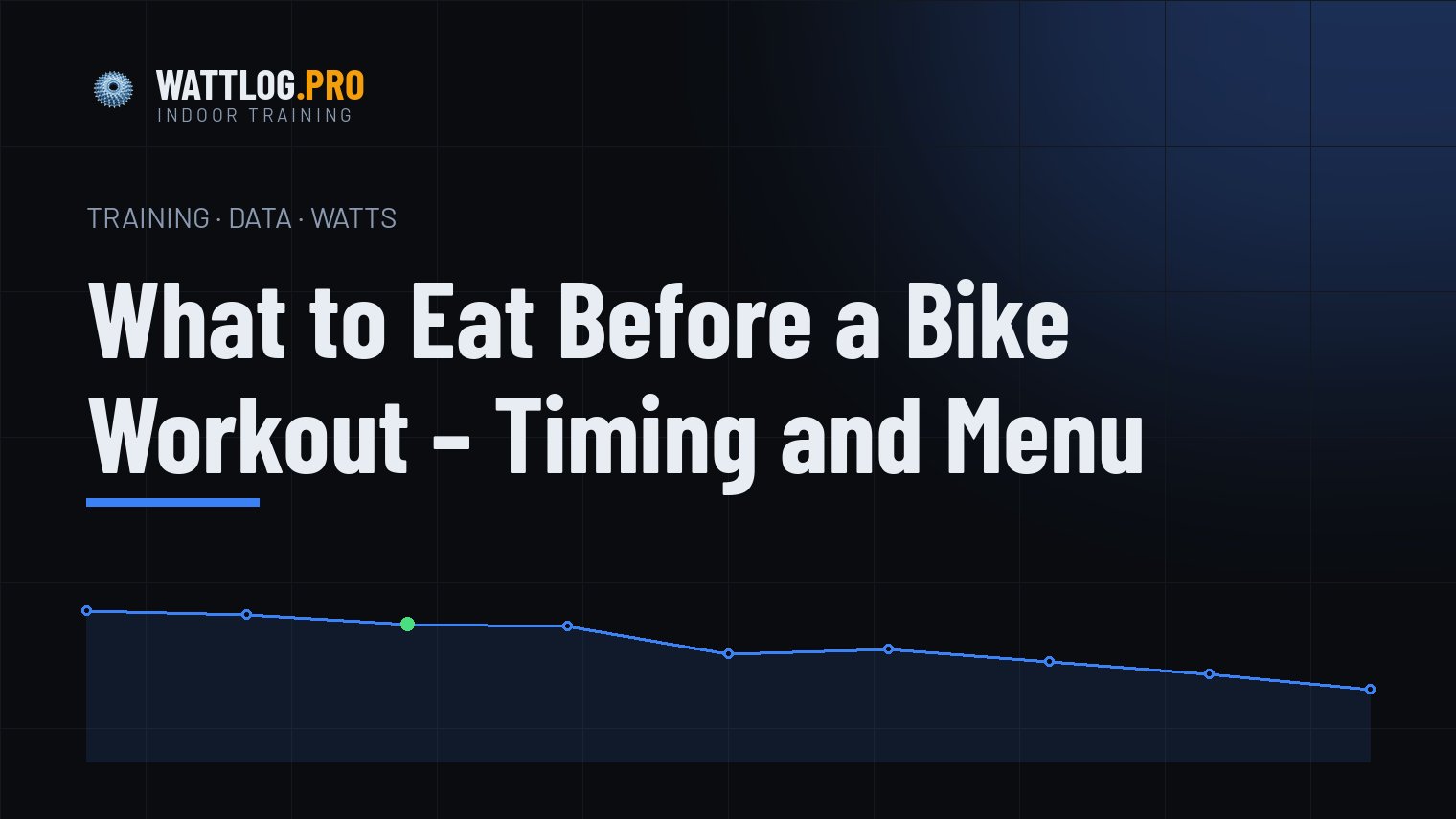 What to eat before a bike workout — timing and menu