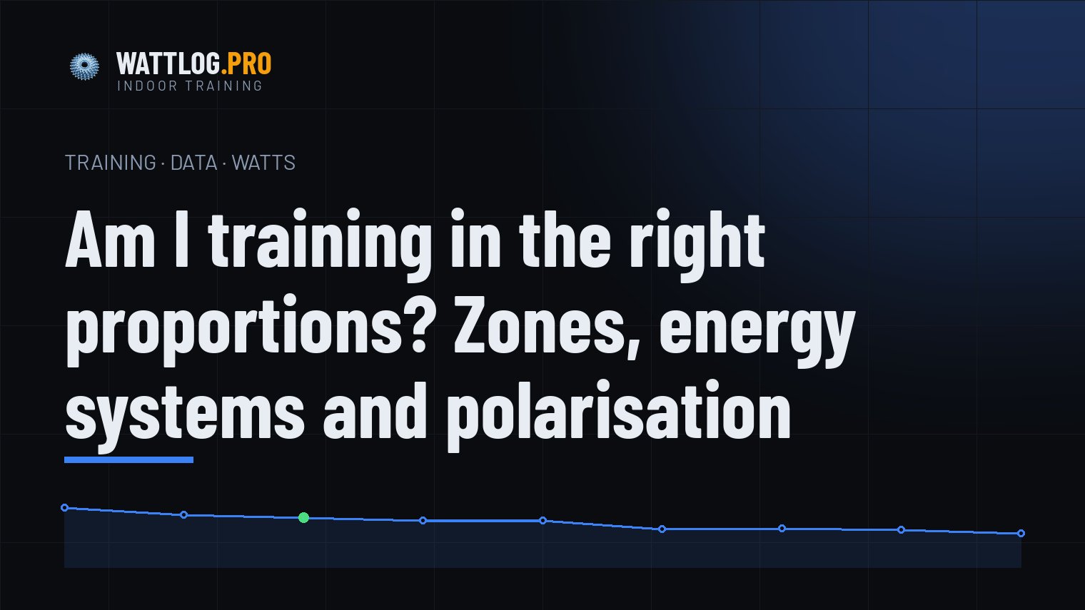 Am I training in the right proportions? Zones, energy systems and polarisation